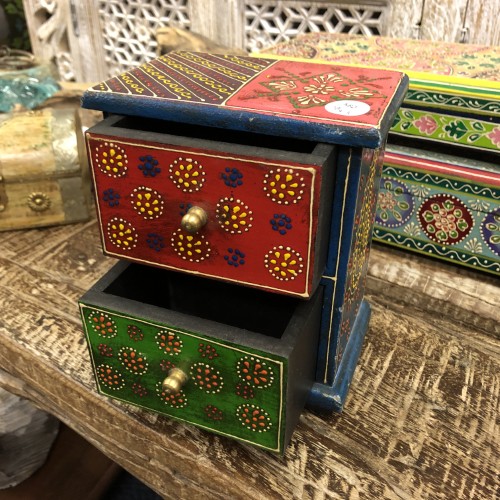 k82 7843 indian accessory gift handcrafted drawer boxes storage