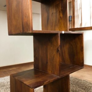 Alternative view of Sheesham Zig Zag Bookcase