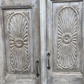 k83 2504 indian furniture old door cabinet natural