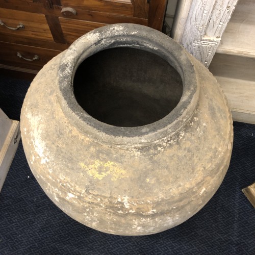 k83 7191 indian accessory gift vintage clay pot himachal pradesh