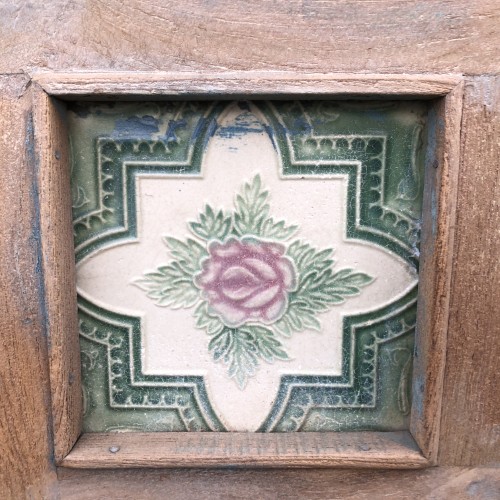 k83 7842 indian furniture tiled corbel console old