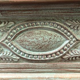 k83 8120 indian furniture unique green trunk box