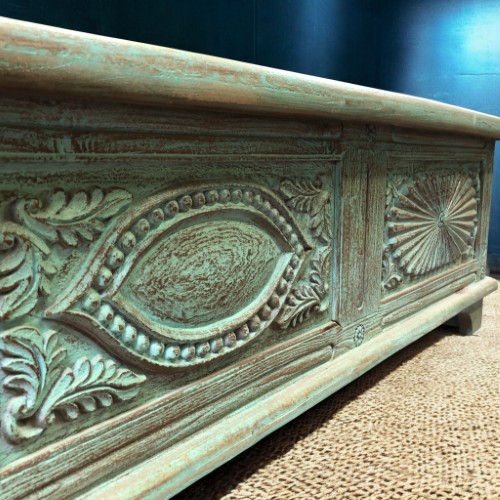 k83 8120 indian furniture unique green trunk mango