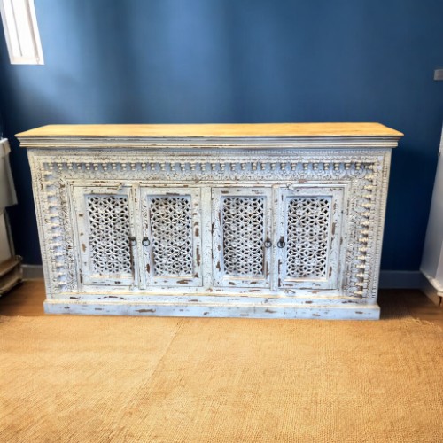 k83 8157 indian furniture spindle sideboard storage