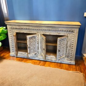 k83 8157 indian furniture spindle sideboard cupboards