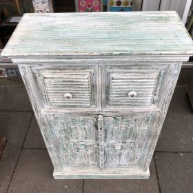 k79 2313 indian furniture cabinet with 2 drawers wash