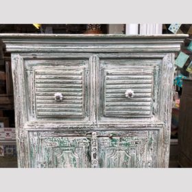 k79 2313 indian furniture cabinet with 2 drawers shelved