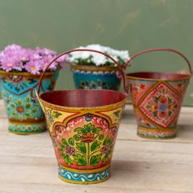nam bkt indian furniture hand painted buckets