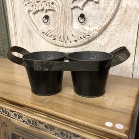 kh29 118 indian accessory gift pair of metal buckets main