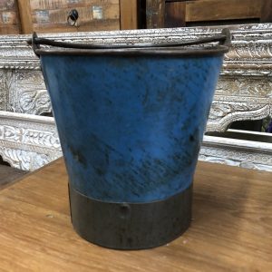 kh29 122 indian accessory gift blue metal bucket main