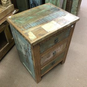 kh29 142 d indian furniture 3 drawer bedside table handcrafted