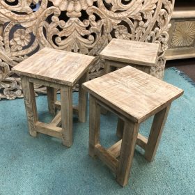 kh29 163 b indian furniture mini tables whitewashed main