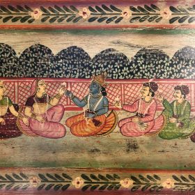 kh29 209 indian furniture decorative chest scenes factory