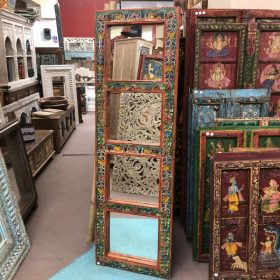 kh29 217 d indian furniture mirror colourful floral main