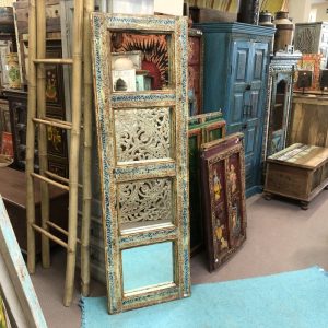 kh29 217 e indian furniture mirror pale sanskrit main