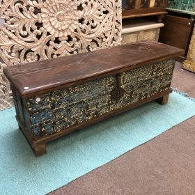 kh29 24 a indian furniture metal front trunk blue main