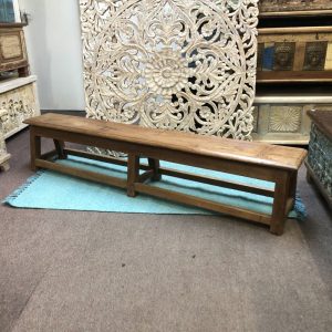 kh29 25 indian furniture rustic teak wooden bench main