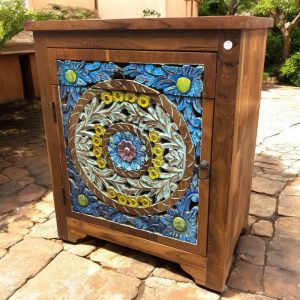 k84 2962 b indian furniture cabinet blue with drawer main