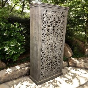 k84 3132 a indian furniture carved grey white cabinet main