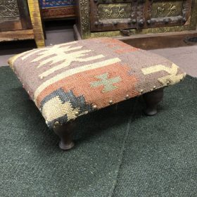 k84 5590 b indian furniture low kilim footstools main