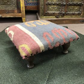 k84 5590 d indian furniture low kilim footstools main