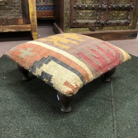 k84 5590 g indian furniture low kilim footstools main