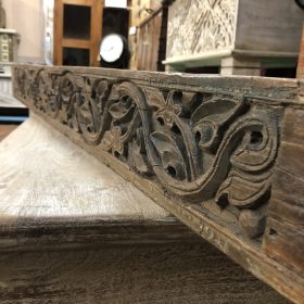 k84 5598 b indian furniture wooden lintel floral wave main