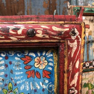 Alternative view of Panel - Blue Floral & Red