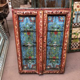 kh29 218 f indian furniture panel blue floral red main