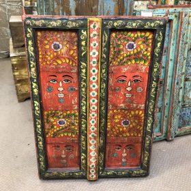 kh29 218 h indian furniture panel red faces main